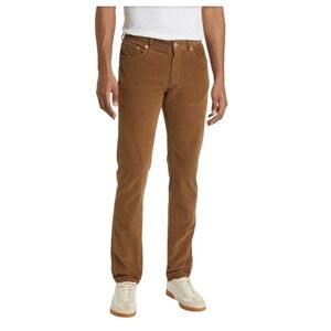 Faherty Mens 31 Mountain Brown Corduroy 5-Pocket Slim Pants Organic Cotton